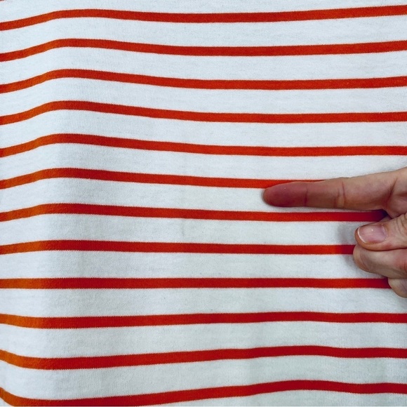 Gymboree Top Orange Stripes Bows 8 Cotton Halloween October - Picture 4 of 6